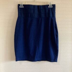 Max Studio - Elegant Navy Blue Women's Skirt